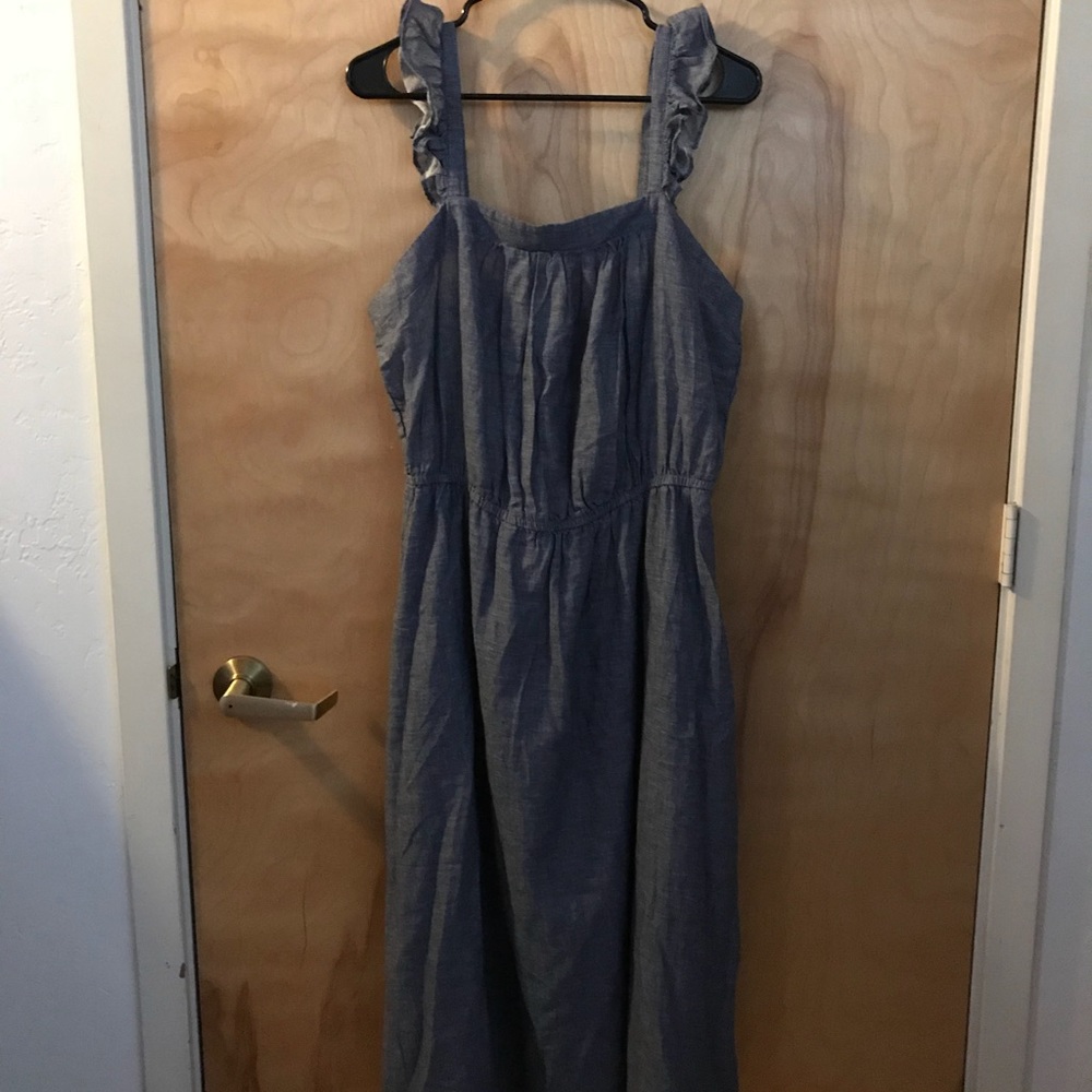 Old navy sleeveless dress - denim colored